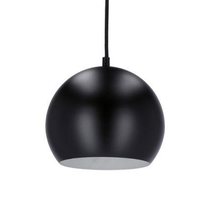 Taklampa på kabel FLEN 1xE27/40W/230V Ø 20 cm svart