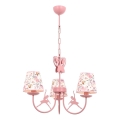 Taklampa för barn BALLENNA 3xE14/40W/230V rosa