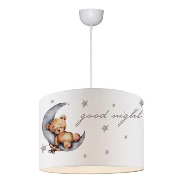 Taklampa för barn CANDY 1xE27/40W/230V vit/brun