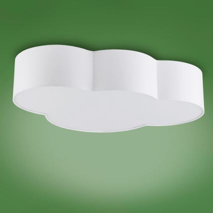 Taklampa för barn  CLOUD 4xE27/15W/230V vit