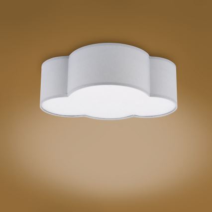 Taklampa för barn  CLOUD MINI 2xE27/15W/230V grå