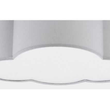 Taklampa för barn  CLOUD MINI 2xE27/15W/230V grå