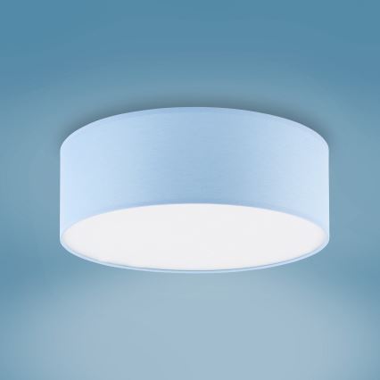 Taklampa för barn  RONDO KIDS 4xE27/15W/230V blå