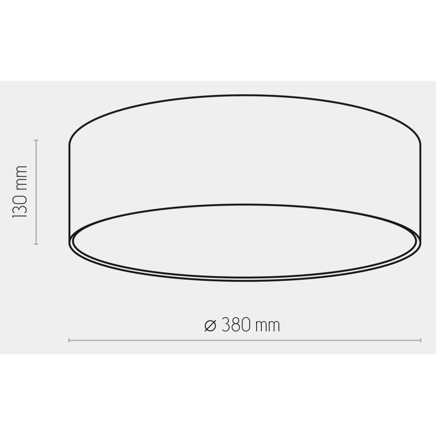 Taklampa för barn  RONDO KIDS 4xE27/15W/230V blå