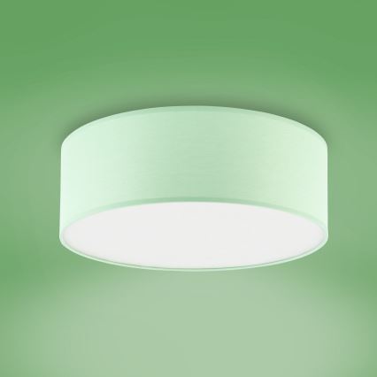 Taklampa för barn  RONDO KIDS 4xE27/15W/230V grön