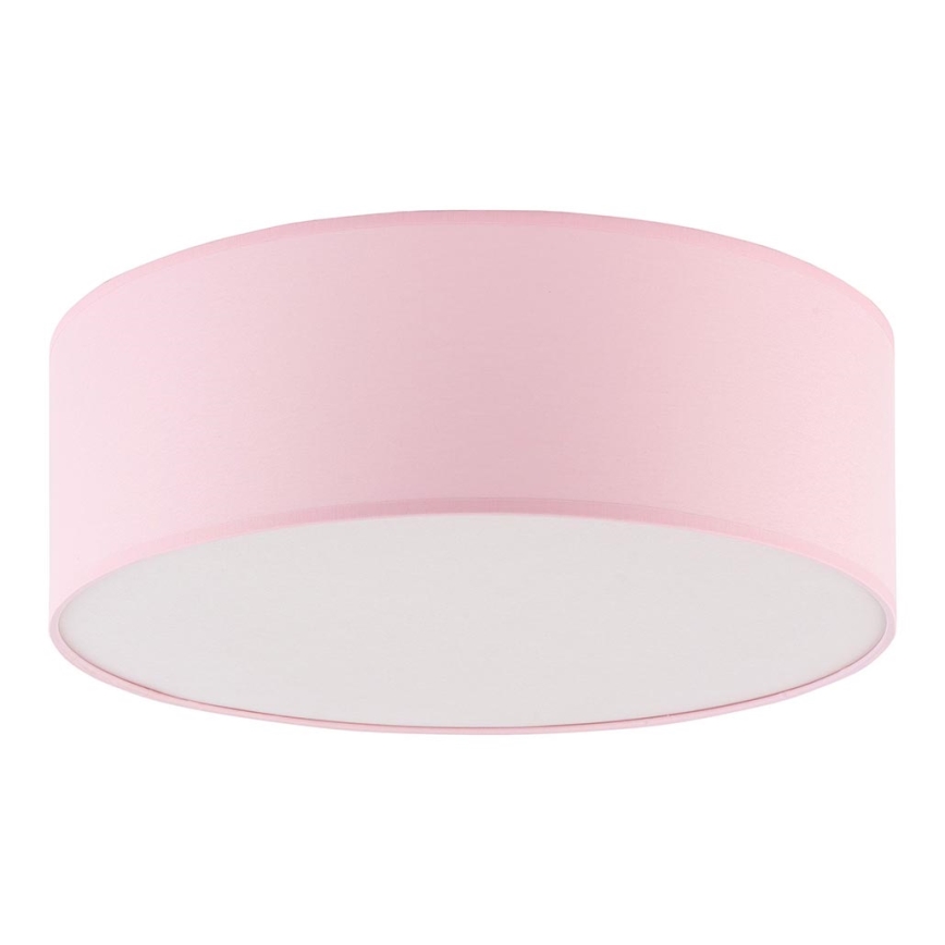 Taklampa för barn  RONDO KIDS 4xE27/15W/230V rosa