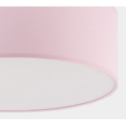 Taklampa för barn  RONDO KIDS 4xE27/15W/230V rosa