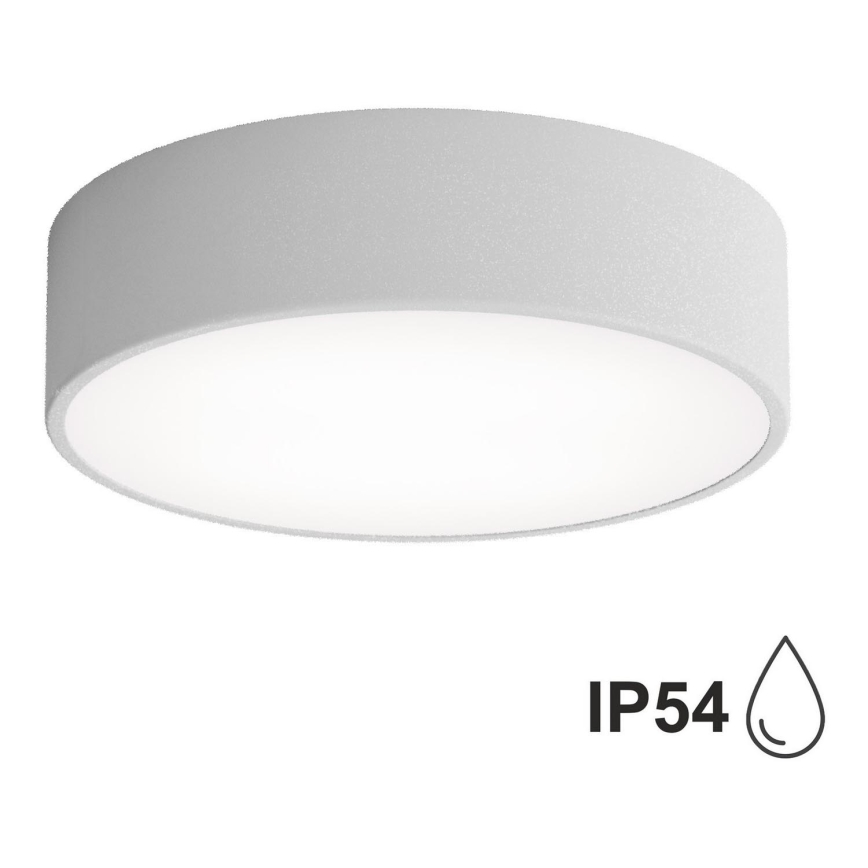 Taklampa för utomhusbruk med sensor CLEO 2xE27/24W/230V d.30 cm grå IP54