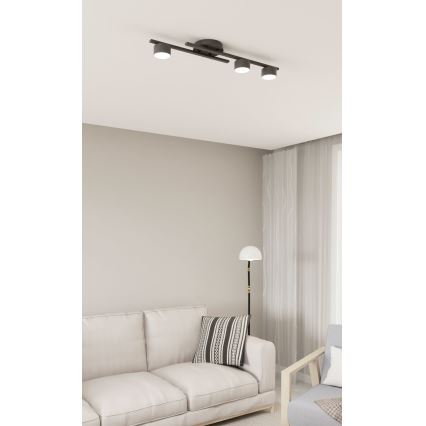 Taklampa FRAGMENT 3xGX53/12W/230V svart