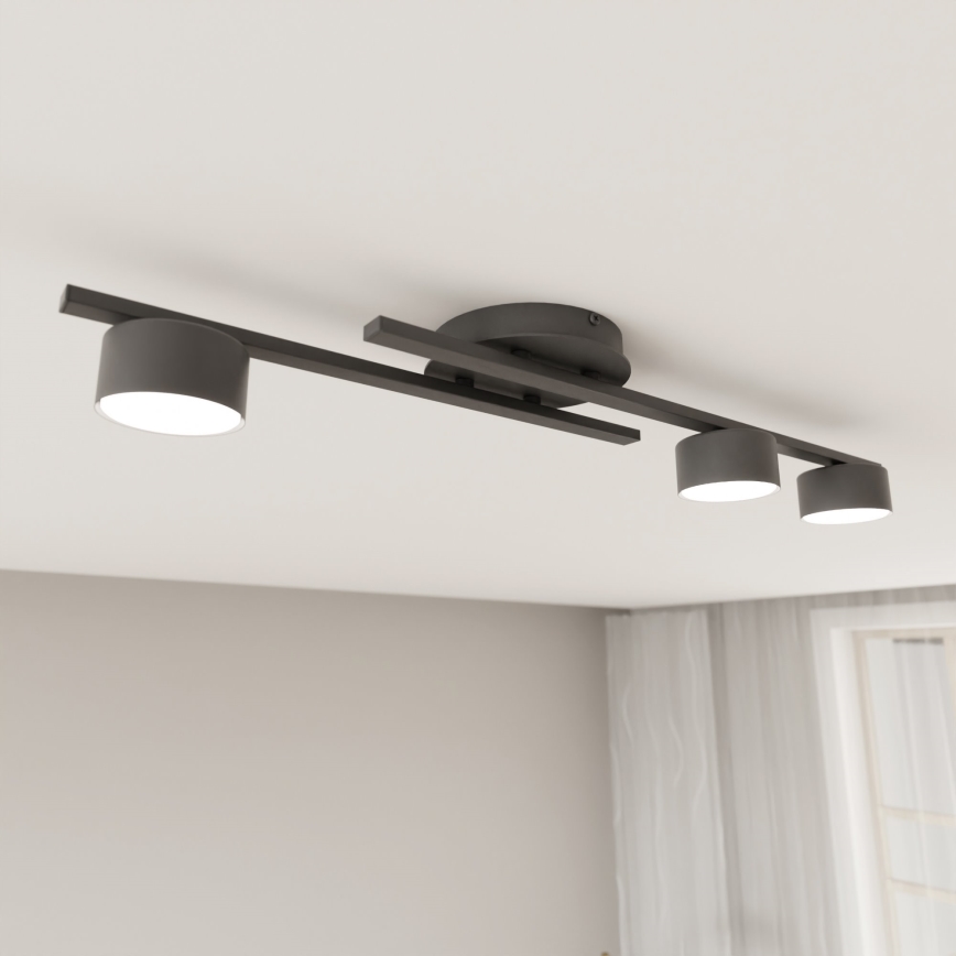 Taklampa FRAGMENT 3xGX53/12W/230V svart