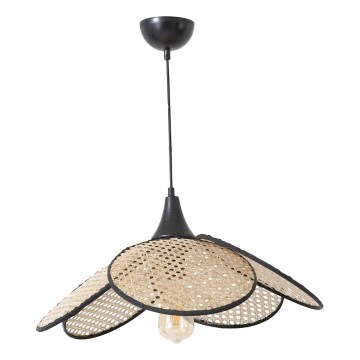 Taklampa FUME 1xE27/40W/230V diameter 45 cm svart/beige
