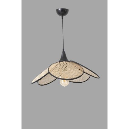 Taklampa FUME 1xE27/40W/230V diameter 45 cm svart/beige