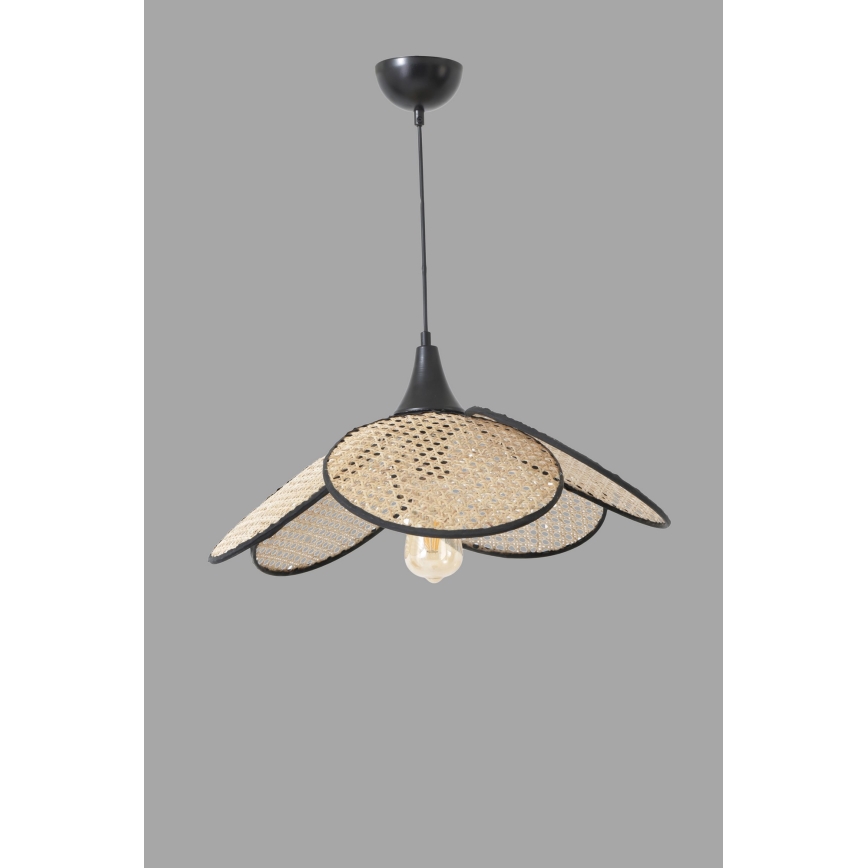 Taklampa FUME 1xE27/40W/230V diameter 45 cm svart/beige