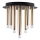 Taklampa GLAM 9xG9/8W/230V guld