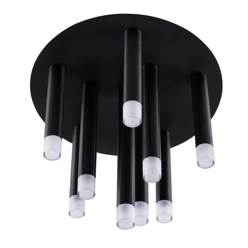 Taklampa GLAM 9xG9/8W/230V svart