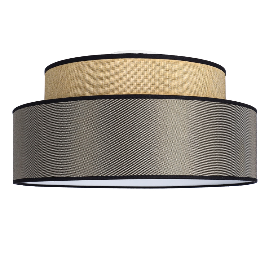 Taklampa GRACE 1xE27/60W/230V beige/brun