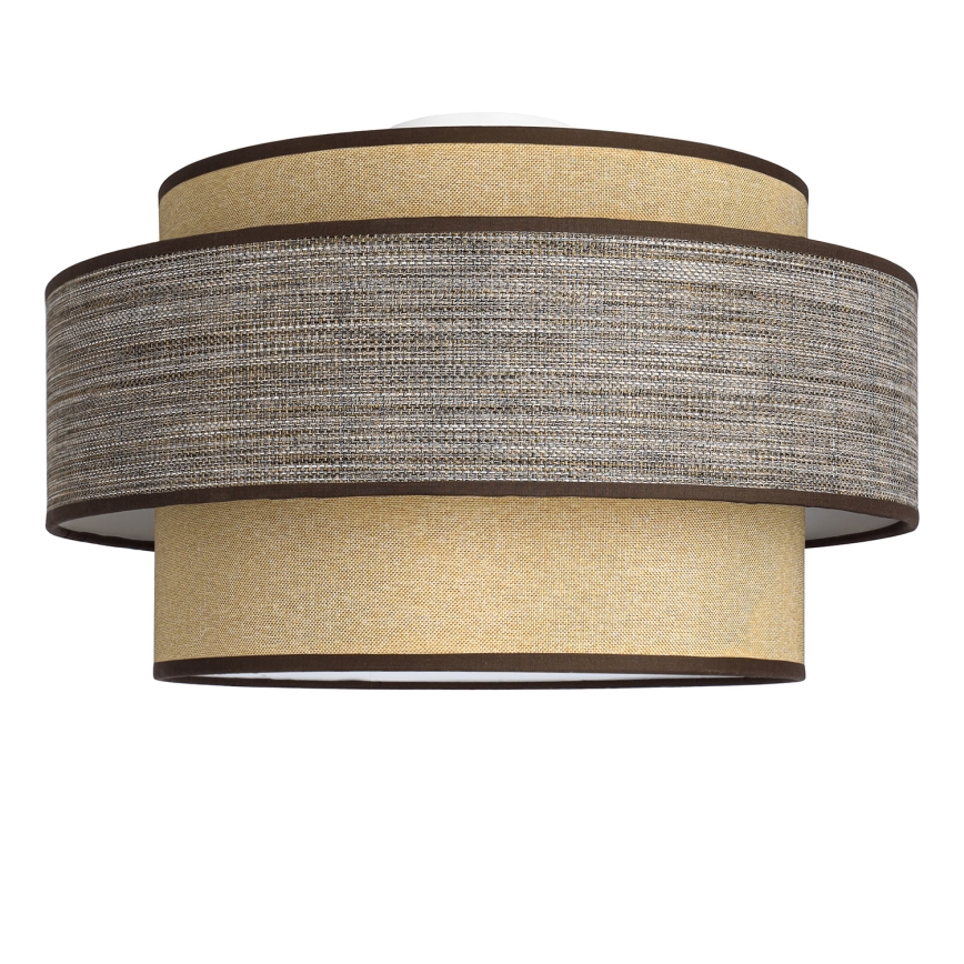Taklampa GRACE 1xE27/60W/230V beige/brun