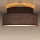 Taklampa GRACE 1xE27/60W/230V brun/beige