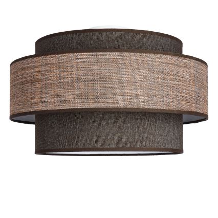 Taklampa GRACE 1xE27/60W/230V brun/beige