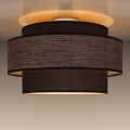 Taklampa GRACE 1xE27/60W/230V diameter 40 cm brun/beige
