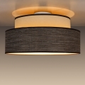 Taklampa GRACE 1xE27/60W/230V diameter 40 cm grädde/brun