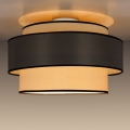 Taklampa GRACE 1xE27/60W/230V diameter 40 cm grädde/grå