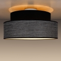 Taklampa GRACE 1xE27/60W/230V diameter 40 cm svart/grå