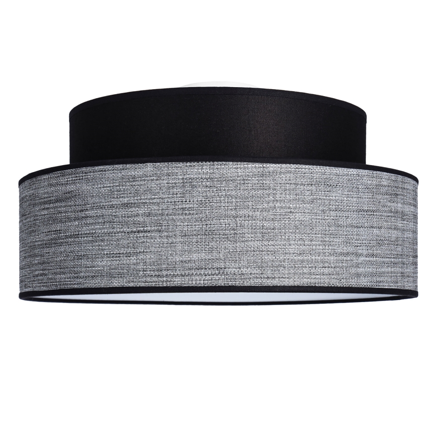 Taklampa GRACE 1xE27/60W/230V diameter 40 cm svart/grå