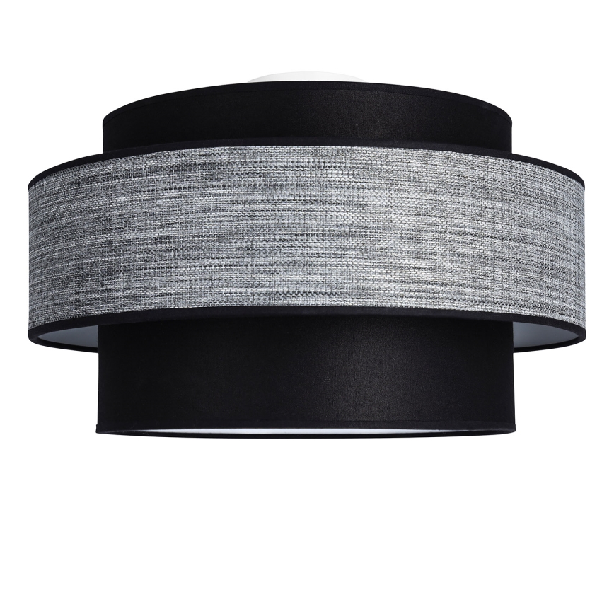 Taklampa GRACE 1xE27/60W/230V diameter 40 cm svart/grå