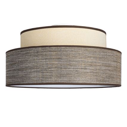Taklampa GRACE 1xE27/60W/230V grädde/brun