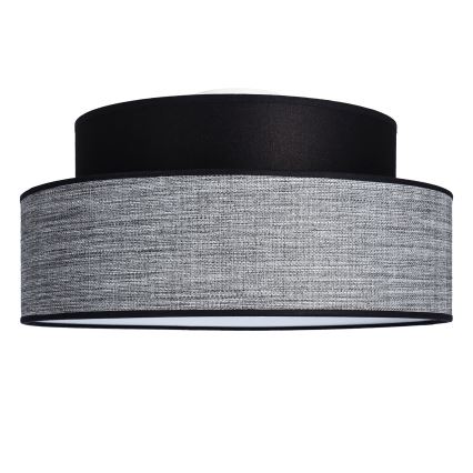 Taklampa GRACE 1xE27/60W/230V svart/grå