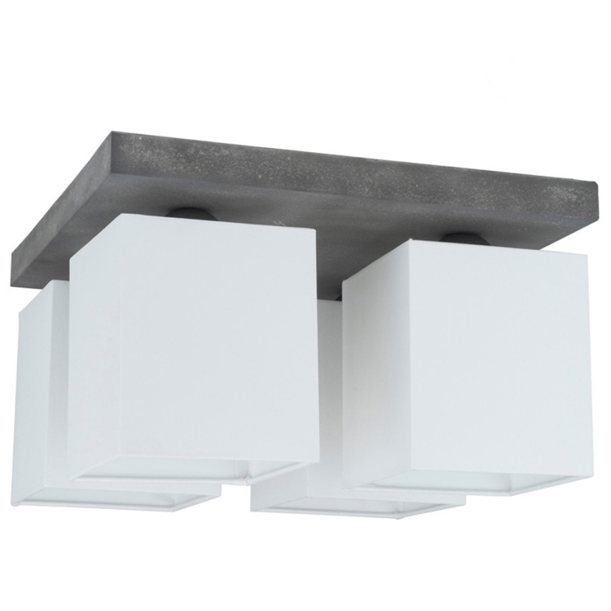 Taklampa GREAT 4xE27/25W/230V betong