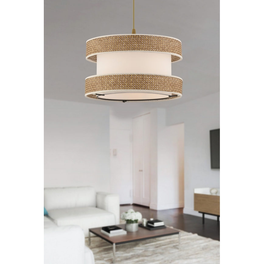 Taklampa HALO 1xE27/60W/230V beige/beige