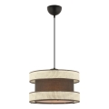 Taklampa HALO 1xE27/60W/230V brun/kräm