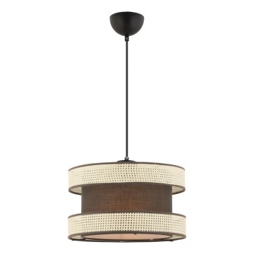 Taklampa HALO 1xE27/60W/230V brun/kräm