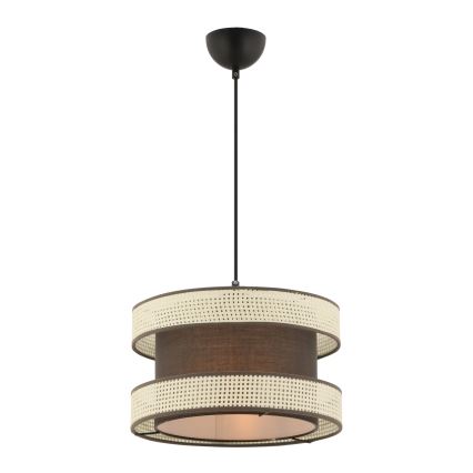 Taklampa HALO 1xE27/60W/230V brun/kräm