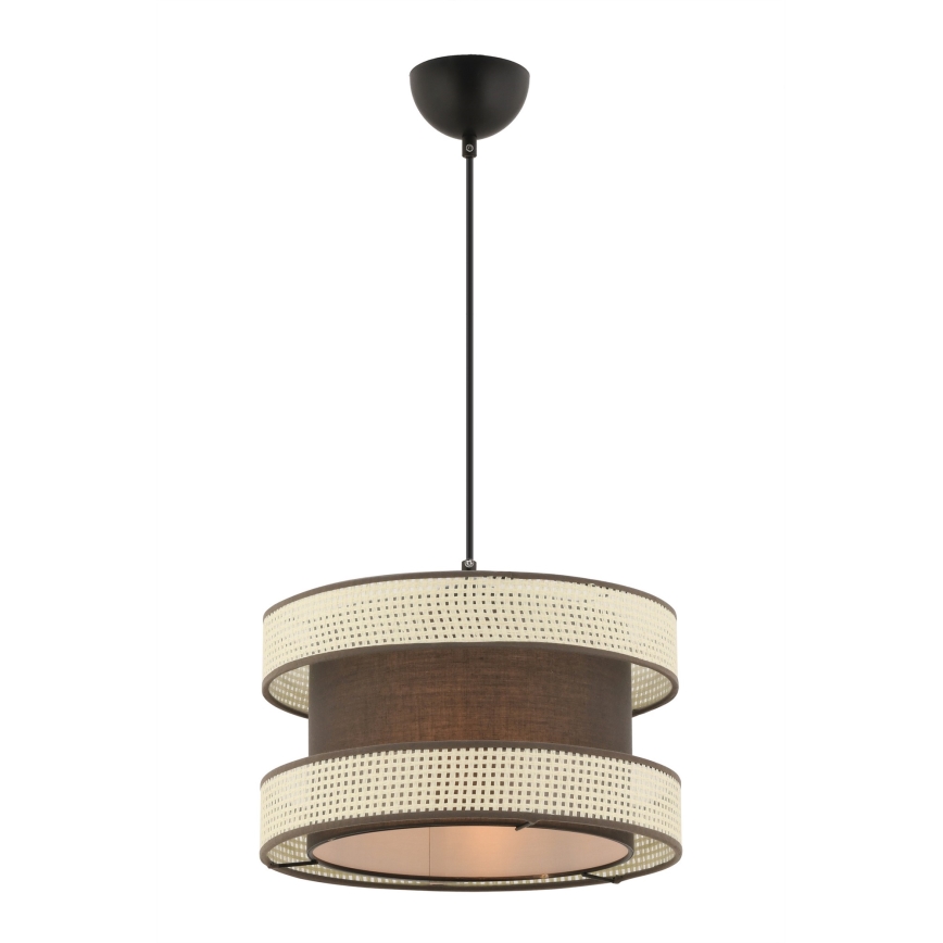 Taklampa HALO 1xE27/60W/230V brun/kräm