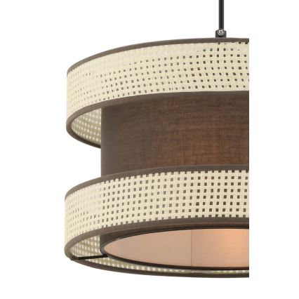 Taklampa HALO 1xE27/60W/230V brun/kräm