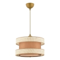 Taklampa HALO 1xE27/60W/230V brun/kräm
