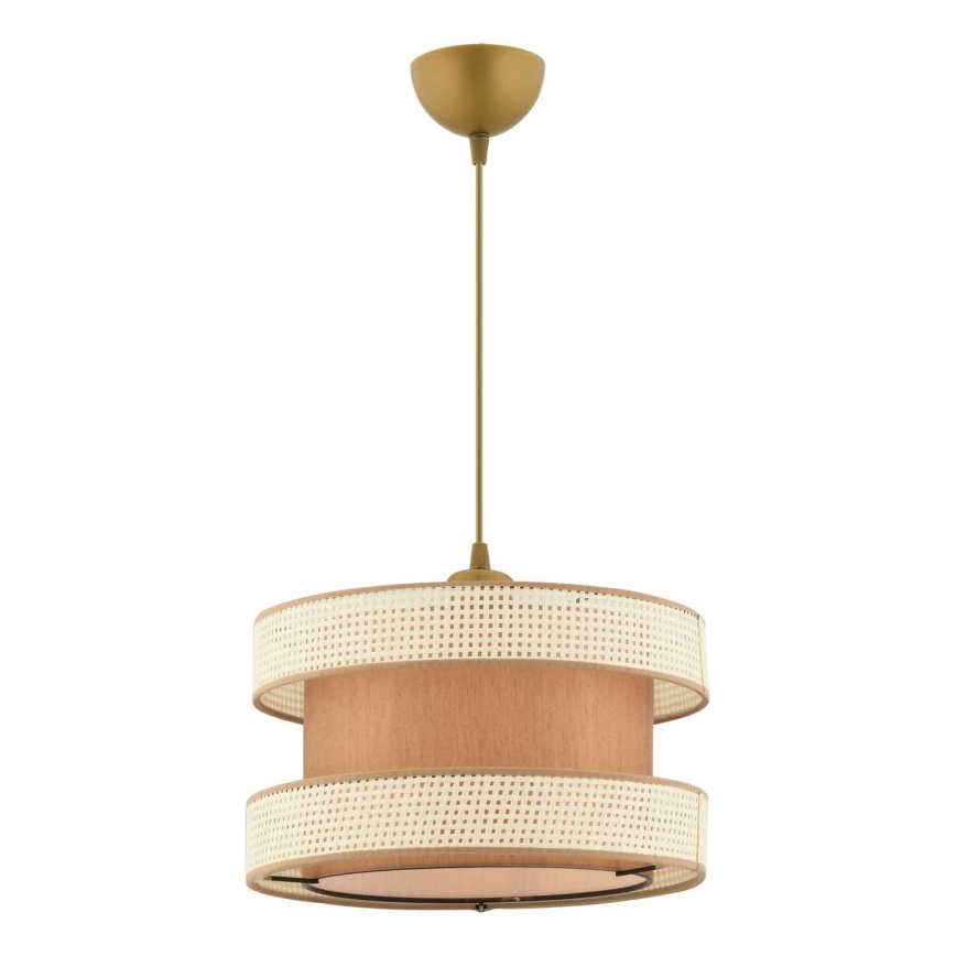 Taklampa HALO 1xE27/60W/230V brun/kräm
