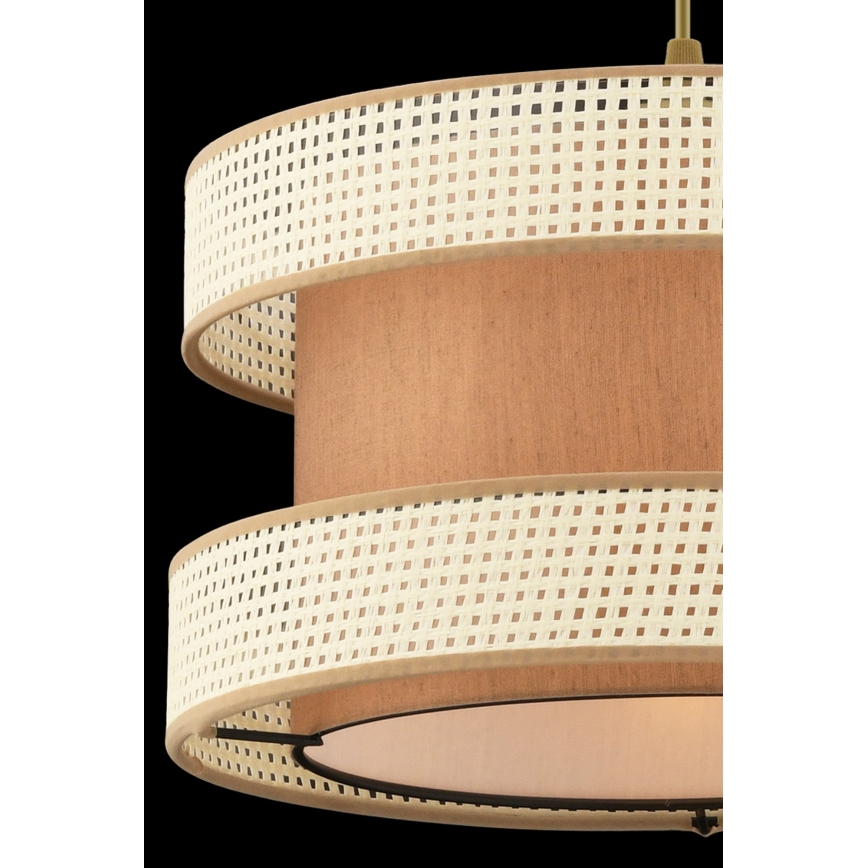 Taklampa HALO 1xE27/60W/230V brun/kräm