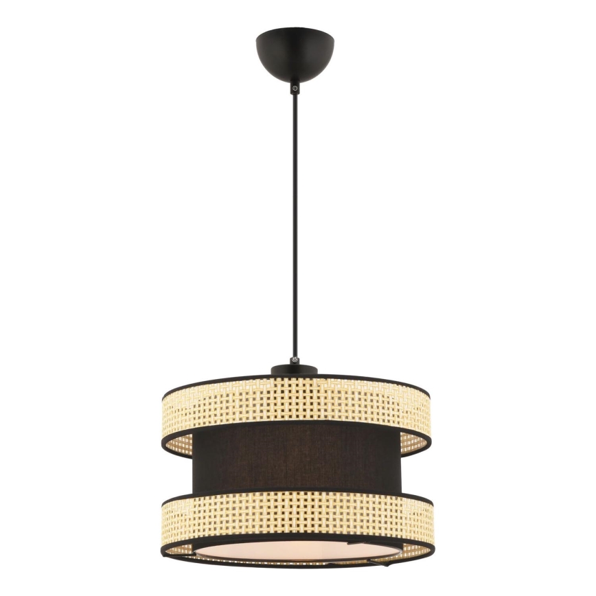 Taklampa HALO 1xE27/60W/230V svart/beige