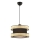 Taklampa HALO 1xE27/60W/230V svart/beige