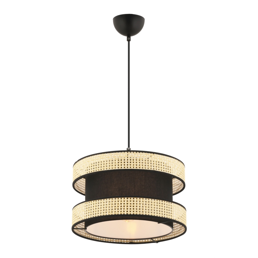Taklampa HALO 1xE27/60W/230V svart/beige