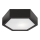 Taklampa  HEX 1xE27/60W/230V d. 32 cm furu svart