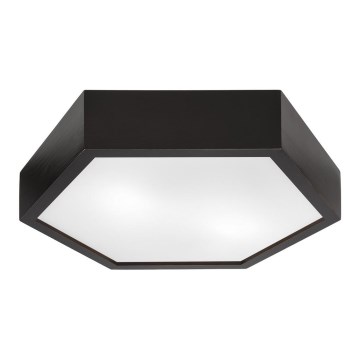 Taklampa HEX 2xE27/60W/230V diameter 43 cm tall wenge
