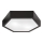 Taklampa HEX 2xE27/60W/230V diameter 43 cm tall wenge