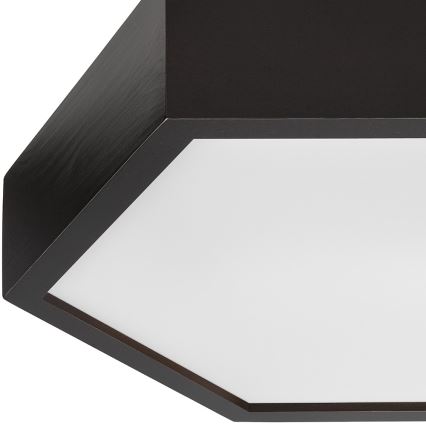 Taklampa HEX 2xE27/60W/230V diameter 43 cm tall wenge