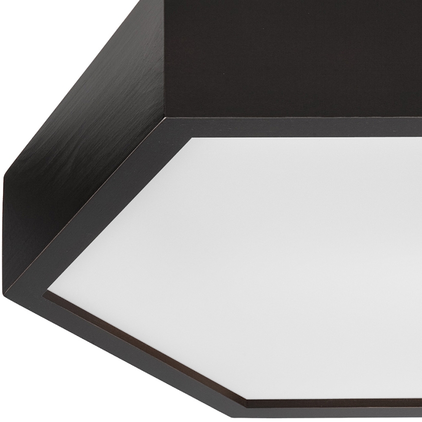 Taklampa HEX 2xE27/60W/230V diameter 43 cm tall wenge