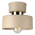 Taklampa IGNIA 1xE27/60W/230V taupe